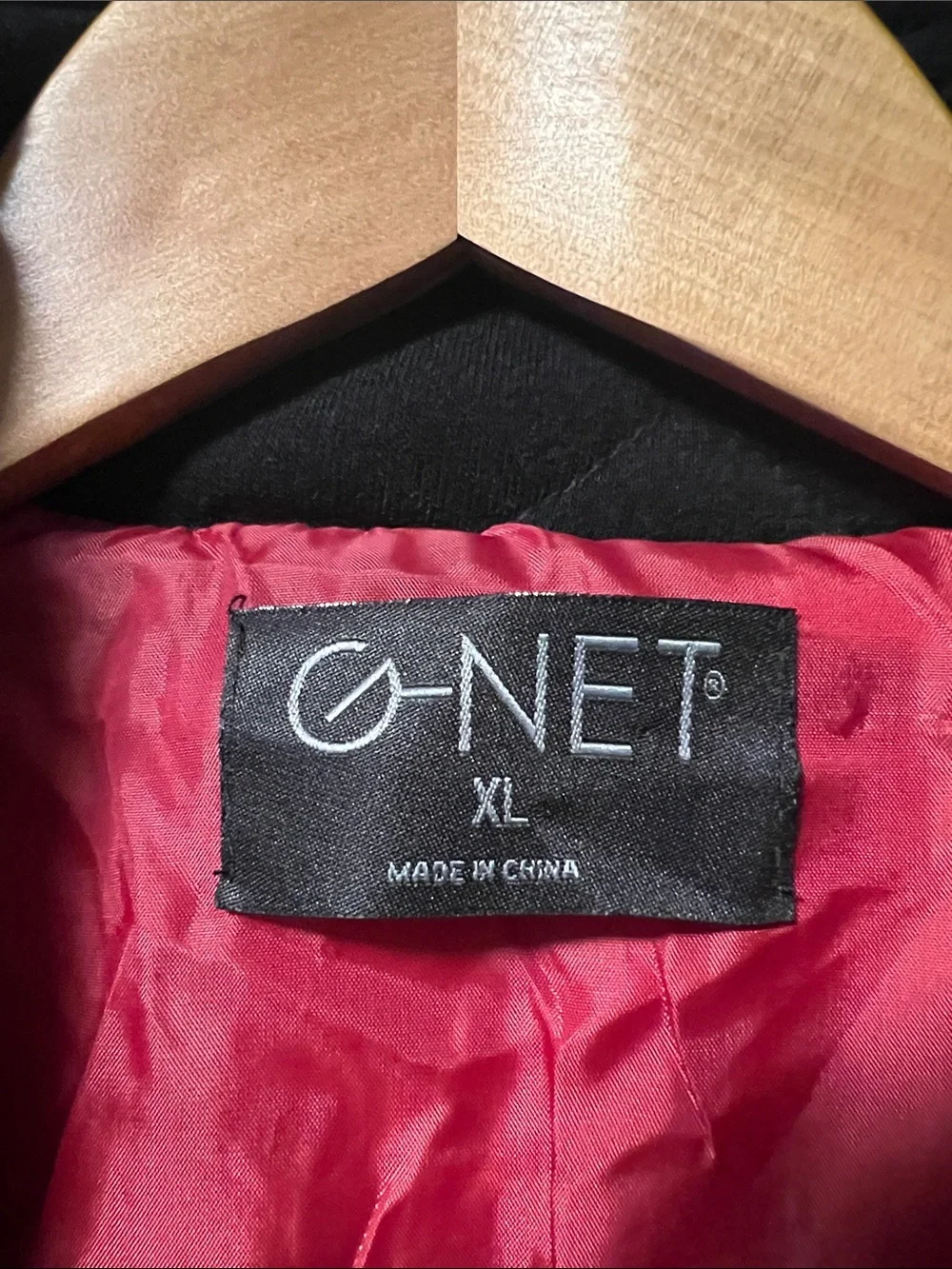Brand New G-Net New York Quilted Black Bomber Jacket Red Contrast Embroidery!